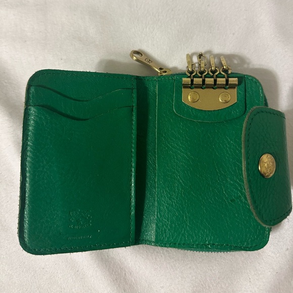 Il Bisonte Women’s Green Wallet - Picture 2 of 5